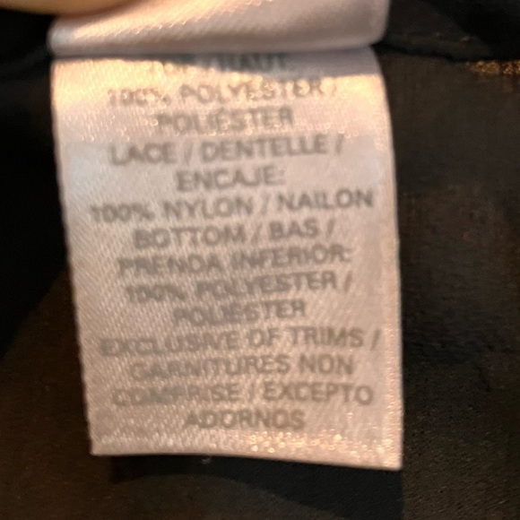 Rare Vintage Victoria’s Secret Sheer Mesh Lace Trim Babydoll Black and White, M - Picture 5 of 9